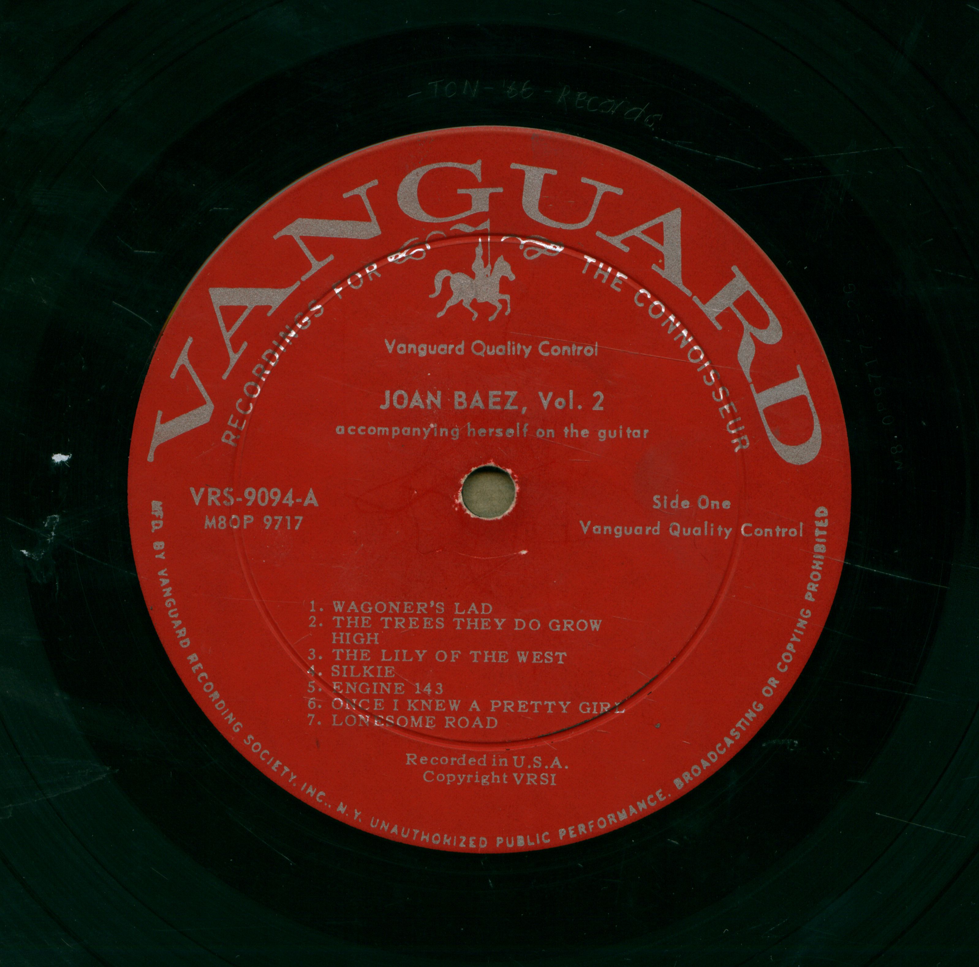 Joan Baez [Hangfelvétel] vol.2